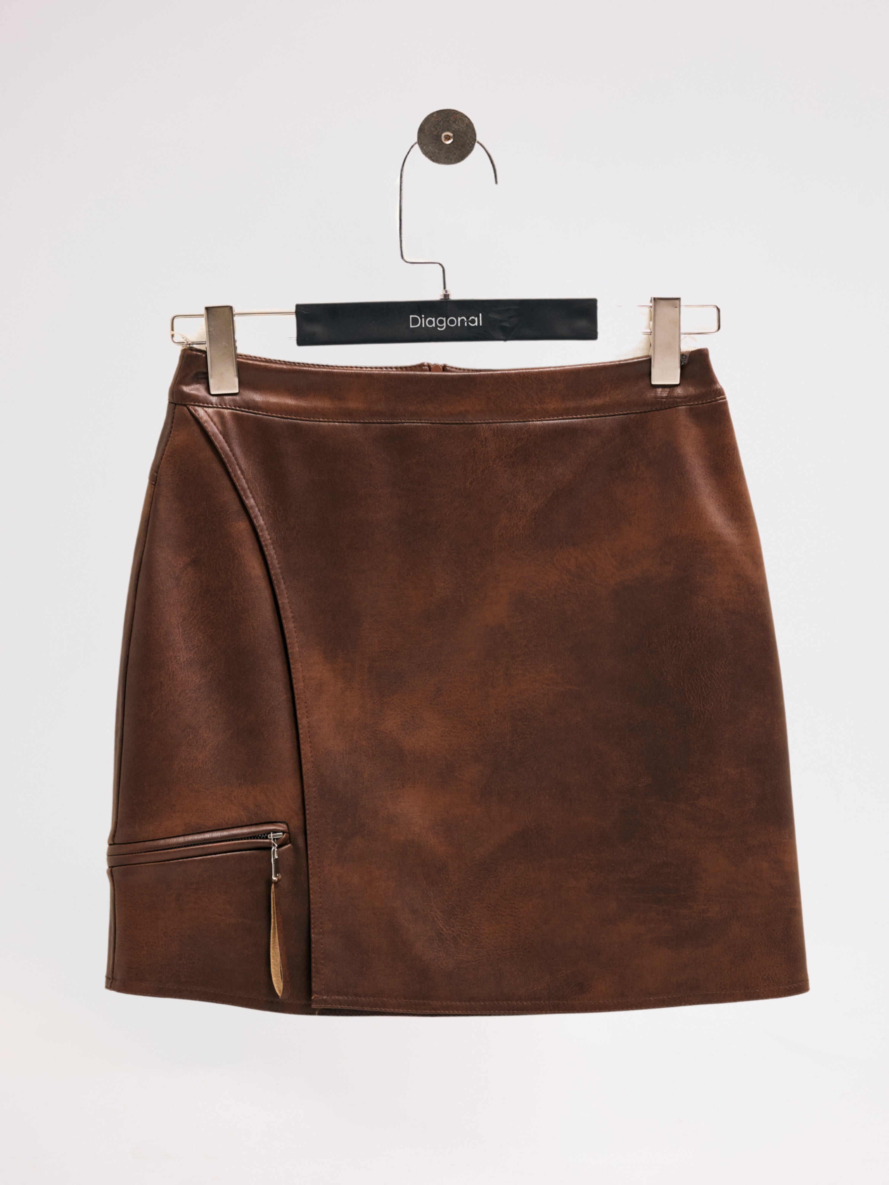 Diagonal-Deri Mini Kahverengi Etek-Etek-7-Milagron.com