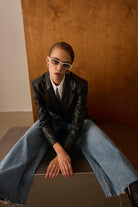 Diagonal-Deri Siyah Ceket-Ceket-5-Milagron.com