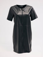 Diagonal-Deri Siyah Elbise-Elbise-8-Milagron.com