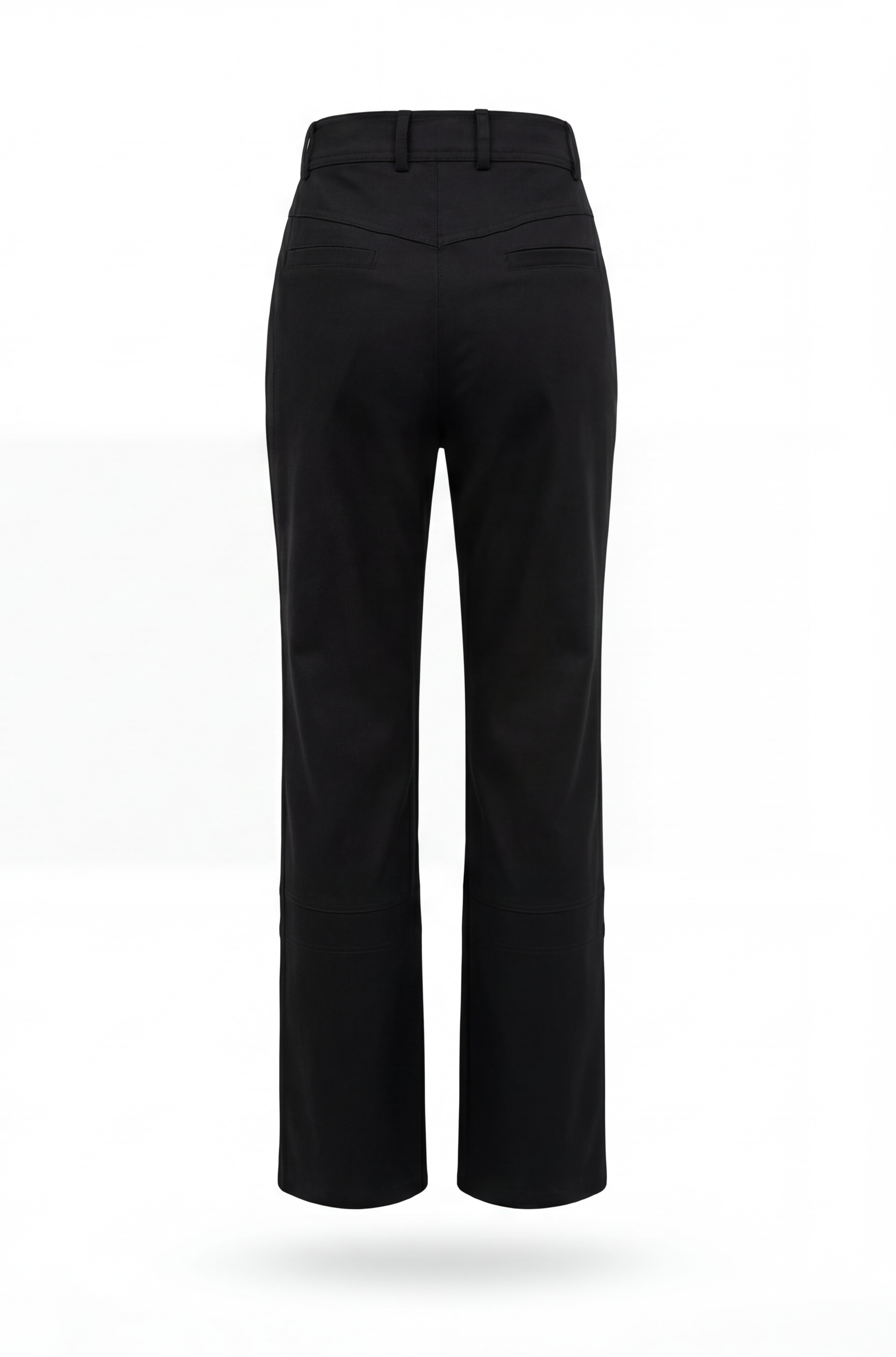 Dikiş Detaylı Geniş Paça Pantolon Siyah