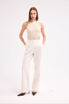 Diagonal-Düz Paça Pantolon-Pantolon-2-Milagron.com