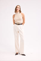 Diagonal-Düz Paça Pantolon-Pantolon-3-Milagron.com