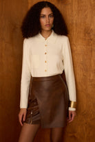 Diagonal-Ekru Triko Gömlek-Gömlek-7-Milagron.com