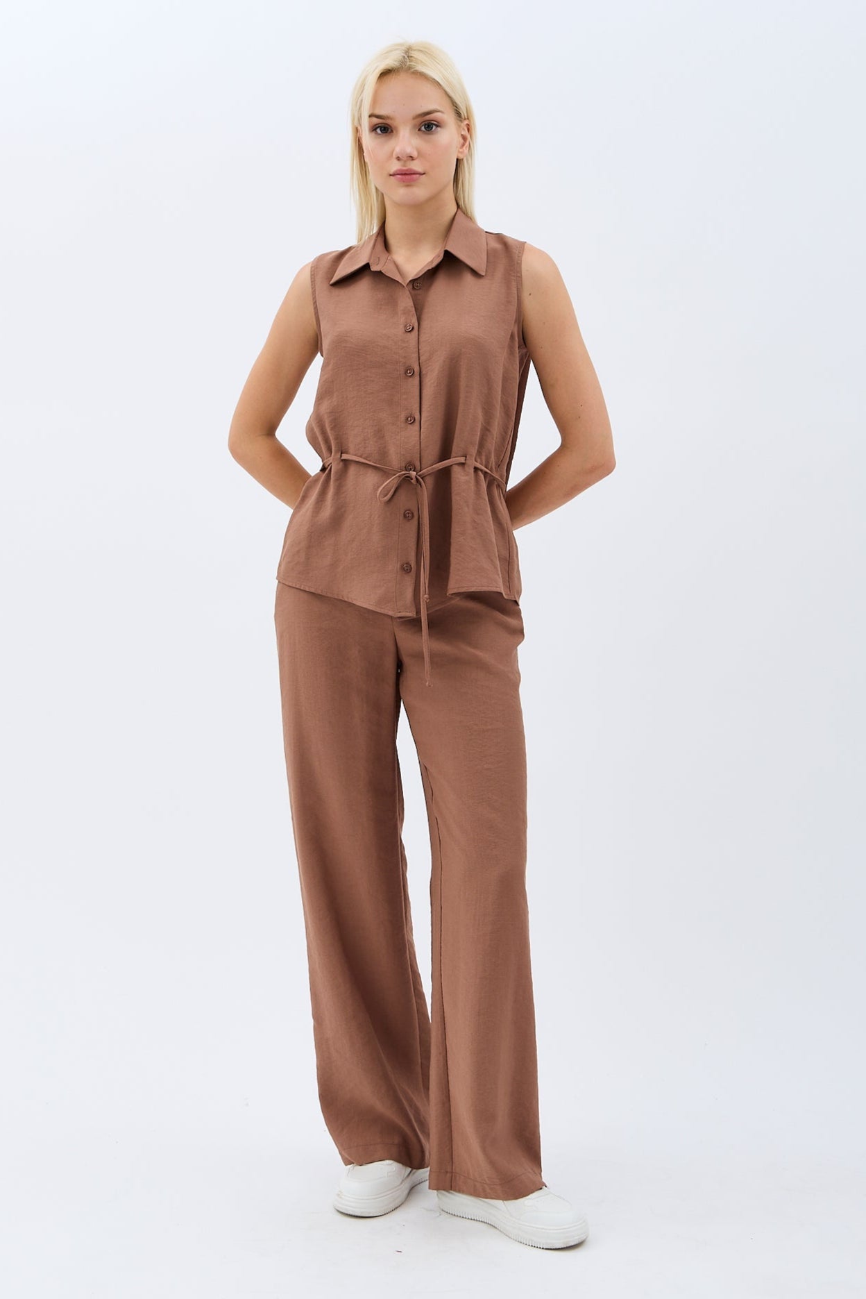 Diagonal-Geniş Paça Pantolon-Pantolon-1-Milagron.com