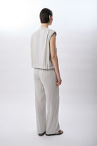 Diagonal-Geniş Paça Rahat Pantolon (Gri)-PANTOLON-6-Milagron.com