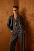 Diagonal-Gri Pantolon-Pantolon-4-Milagron.com