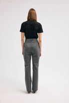 Diagonal-Gri Pantolon-Pantolon-5-Milagron.com