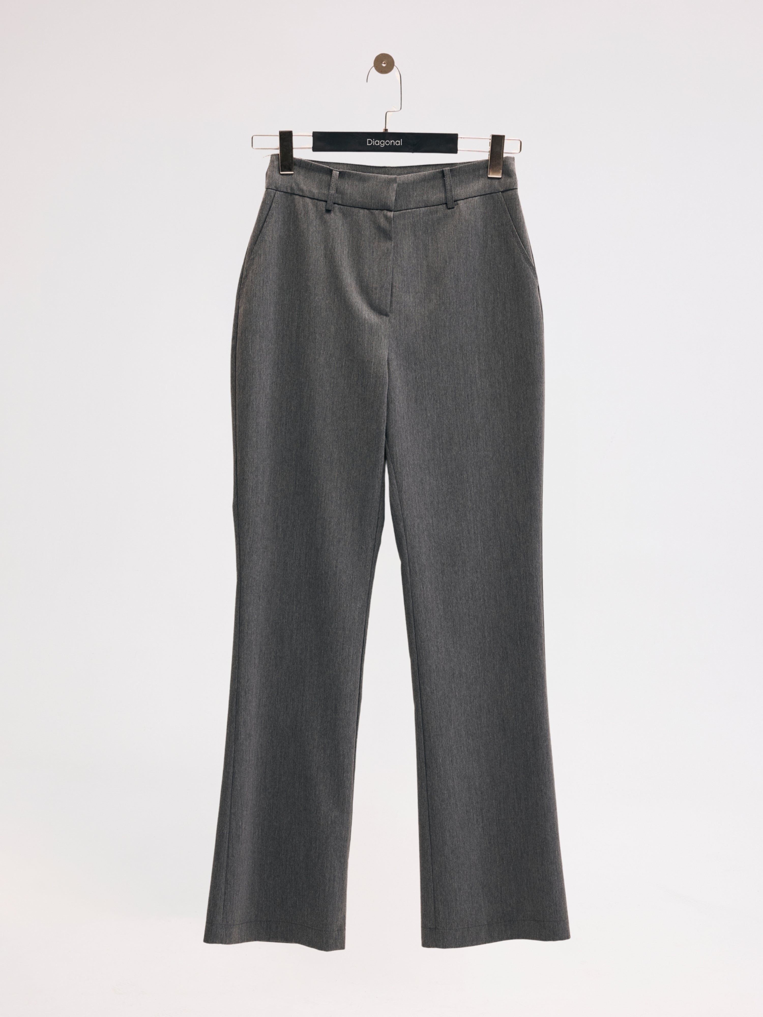 Diagonal-Gri Pantolon-Pantolon-6-Milagron.com