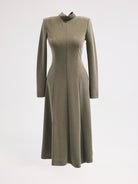 Diagonal-Haki Elbise-Elbise-6-Milagron.com