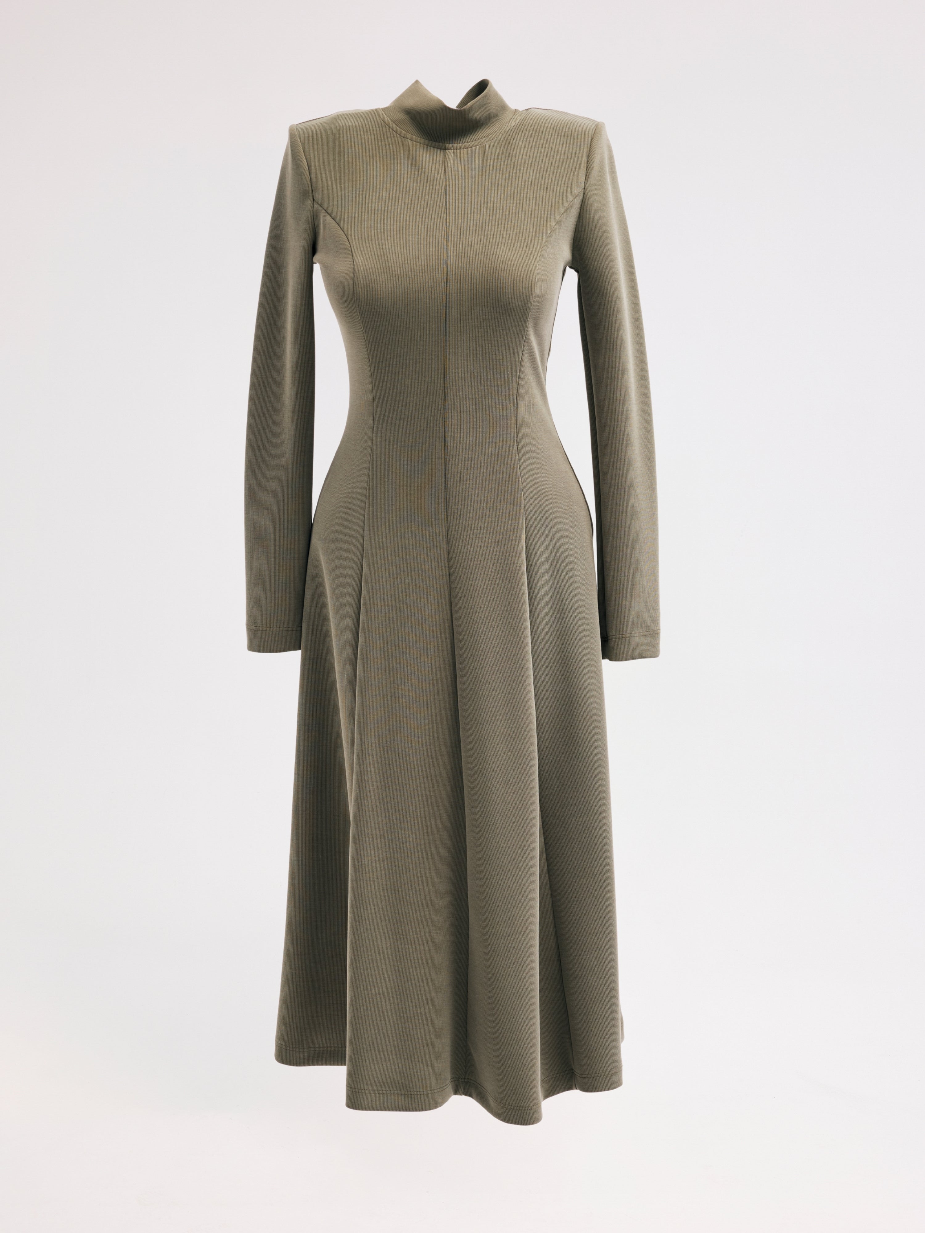 Diagonal-Haki Elbise-Elbise-6-Milagron.com