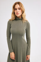 Diagonal-Haki Elbise-Elbise-8-Milagron.com