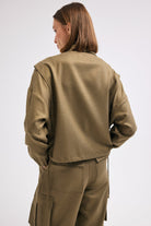 Diagonal-Yandan Cepli Kargo Pantolon (Haki)-PANTOLON-7-Milagron.com