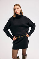 Diagonal-Triko Elbise-ELBİSE-12-Milagron.com