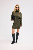 Diagonal-Triko Elbise-ELBİSE-2-Milagron.com