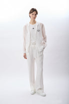 Diagonal-İnce Dokuma Düz Paça Pantolon-Pantolon-1-Milagron.com