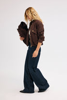 Diagonal-Süet Ceket-Ceket-2-Milagron.com