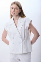 Diagonal-Kapitone Omuzlu Yelek-Yelek-1-Milagron.com