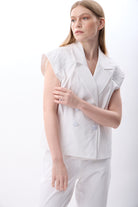 Diagonal-Kapitone Omuzlu Yelek-Yelek-2-Milagron.com