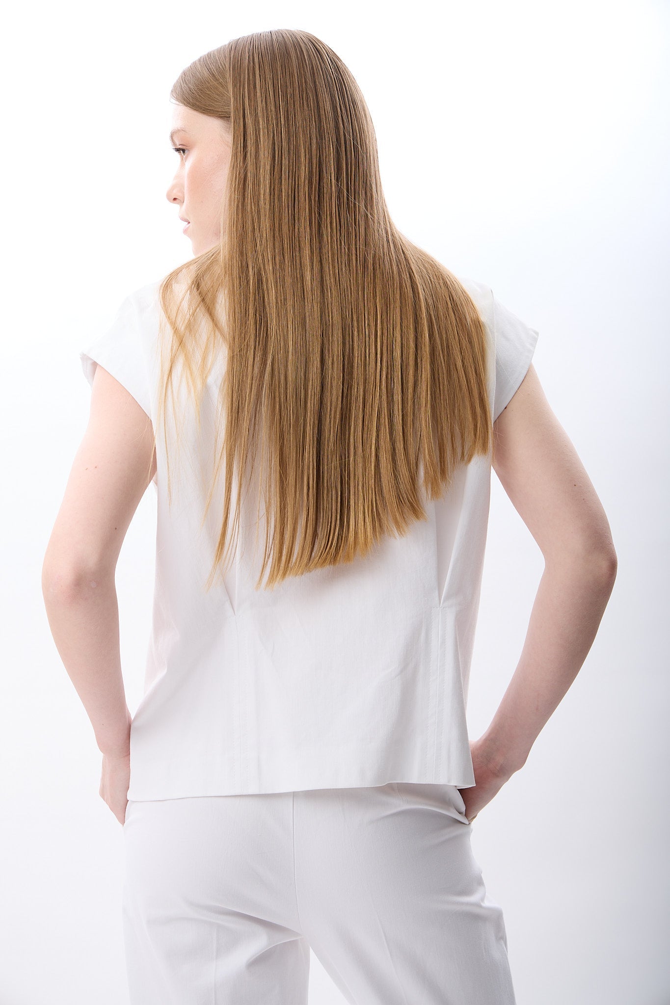 Diagonal-Kapitone Omuzlu Yelek-Yelek-4-Milagron.com