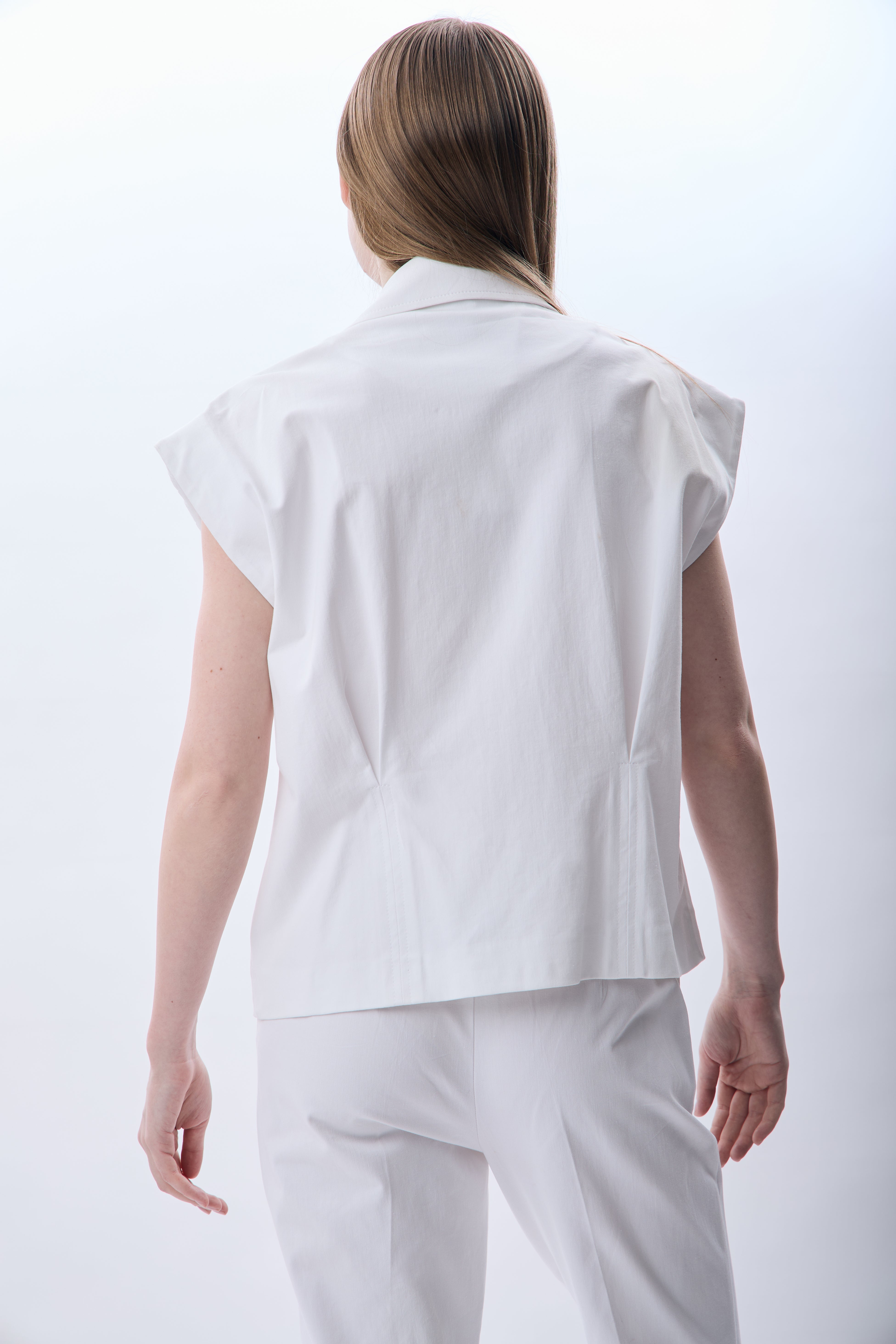 Diagonal-Kapitone Omuzlu Yelek-Yelek-5-Milagron.com