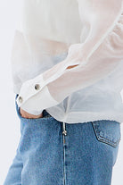 Diagonal-Kapüşonlu Bluz (Ekru)-BLUZ-3-Milagron.com