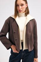 Diagonal-Kapüşonlu Ceket (Kahverengi)-CEKET-2-Milagron.com