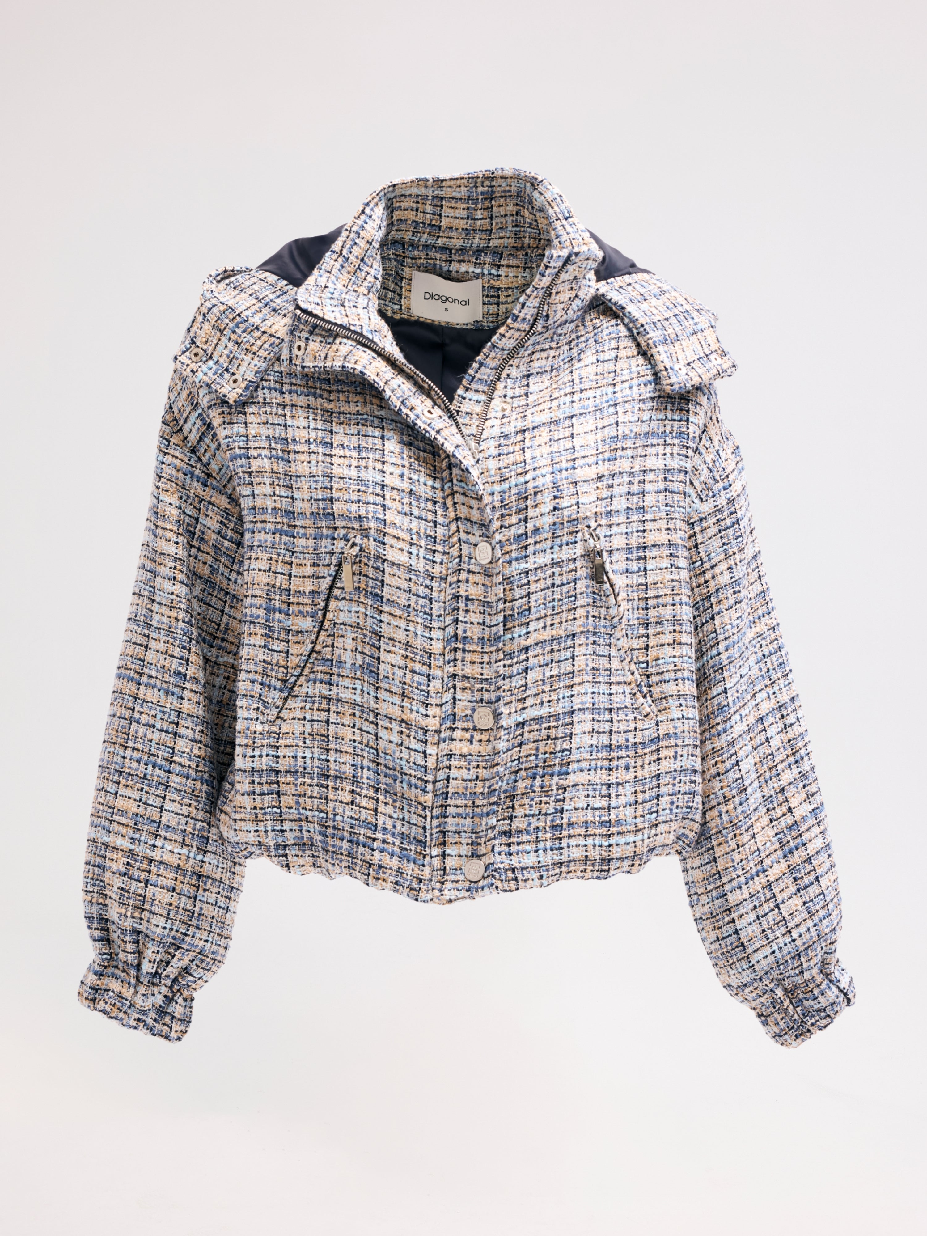 Diagonal-Kapüşonlu Mont-CEKET-10-Milagron.com