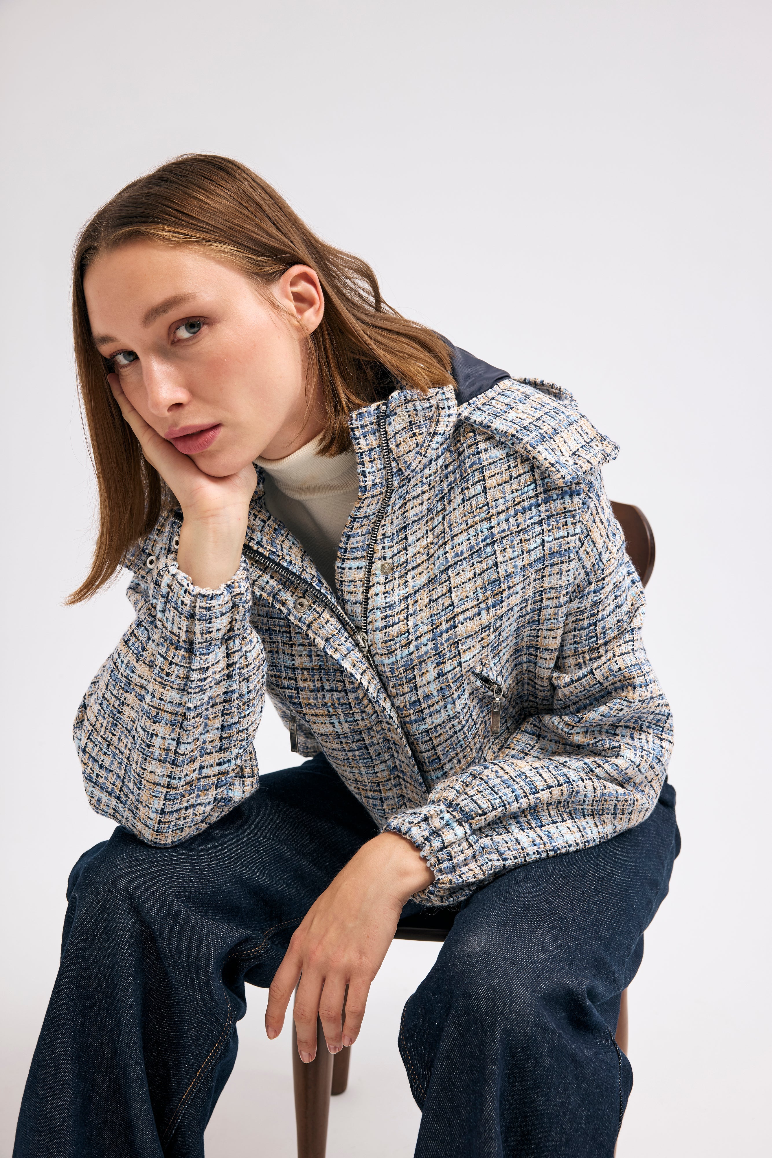 Diagonal-Kapüşonlu Mont-CEKET-5-Milagron.com