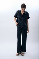 Diagonal-Kemerli Kapak Cepli Pantolon-Pantolon-6-Milagron.com