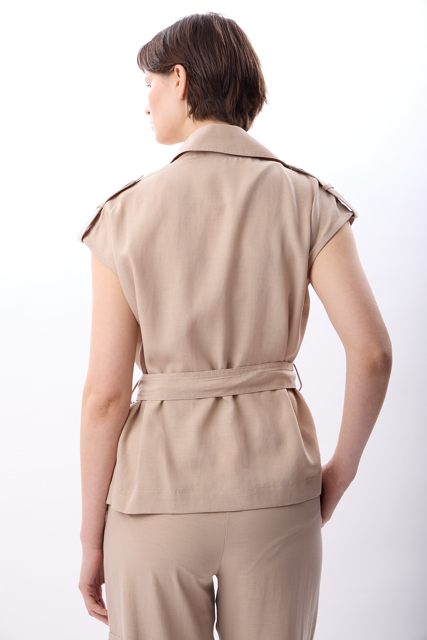 Diagonal-Kemerli Kruvaze Yelek-Yelek-7-Milagron.com