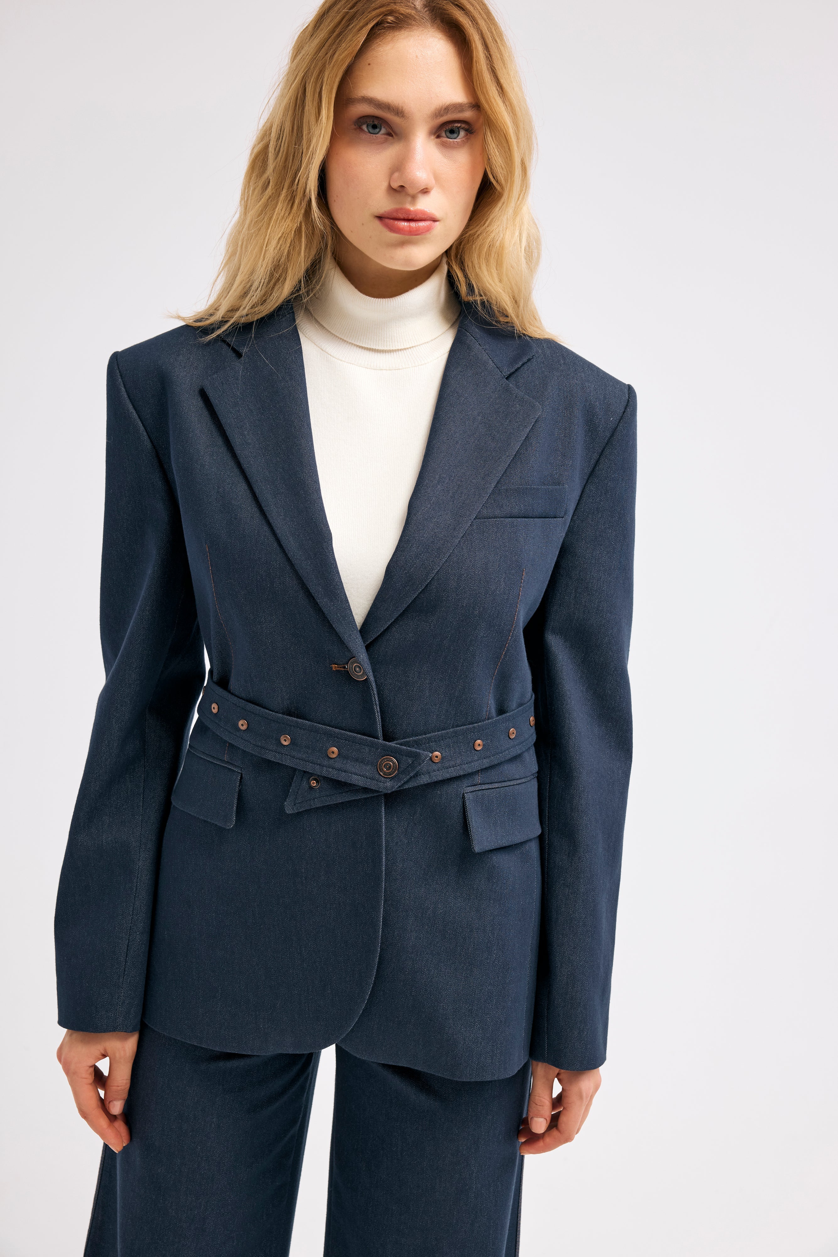 Diagonal-Kemerli Ceket-Ceket-5-Milagron.com