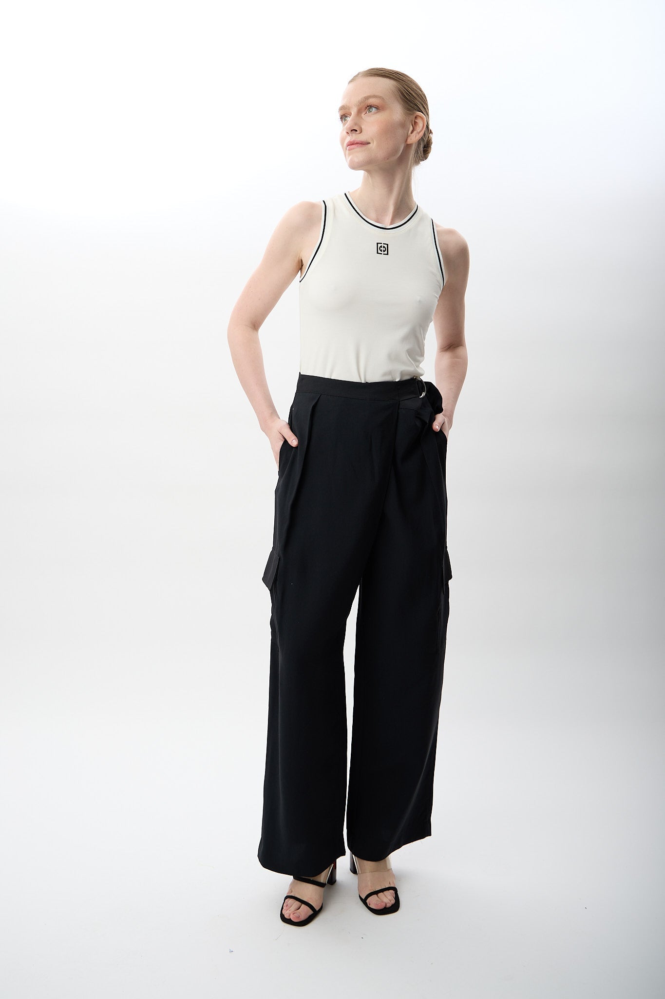 Diagonal-Kemerli Salaş Pantolon-Pantolon-1-Milagron.com