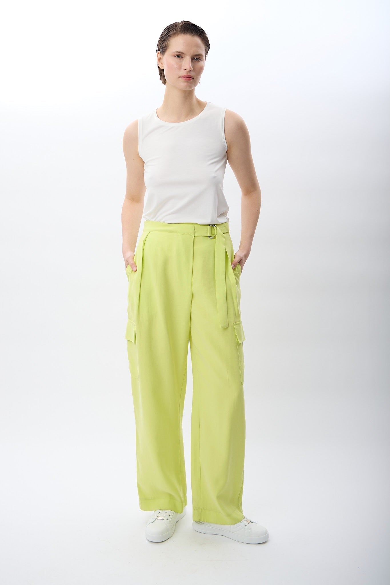 Diagonal-Kemerli Salaş Pantolon-Pantolon-1-Milagron.com