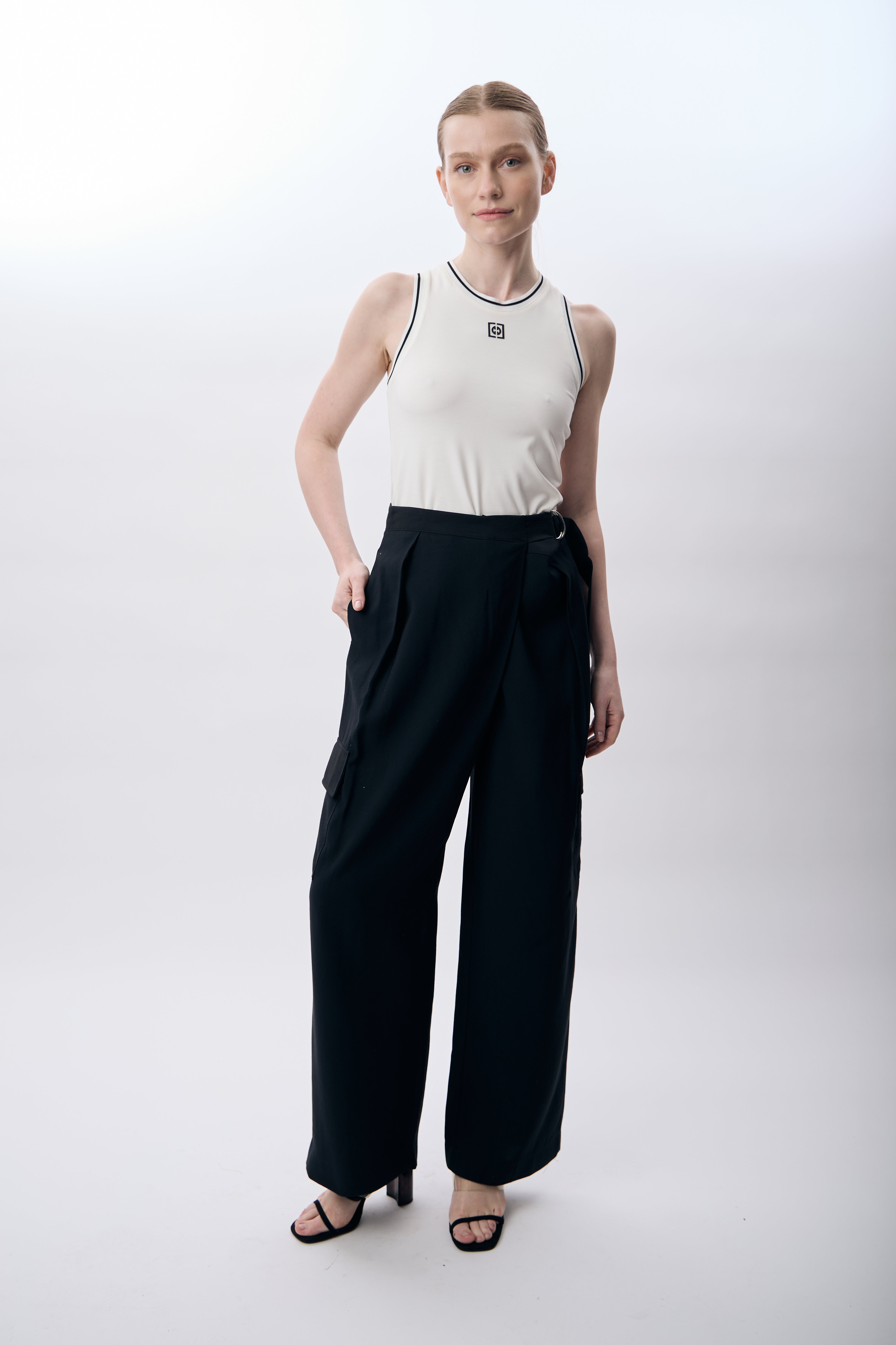 Diagonal-Kemerli Salaş Pantolon-Pantolon-2-Milagron.com