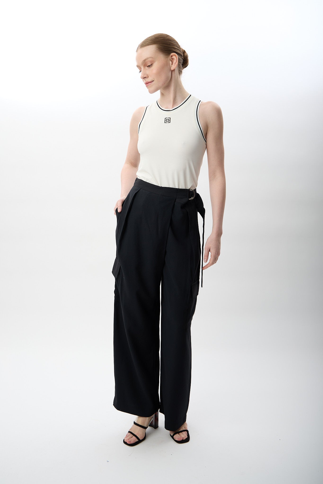 Diagonal-Kemerli Salaş Pantolon-Pantolon-6-Milagron.com