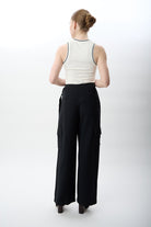 Diagonal-Kemerli Salaş Pantolon-Pantolon-8-Milagron.com