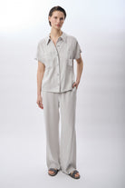 Diagonal-Kısa Kollu Kapak Cepli Gömlek-Gömlek-5-Milagron.com