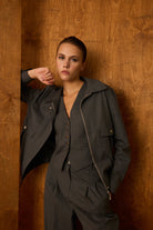 Diagonal-Klasik Gri Yelek-Yelek-2-Milagron.com