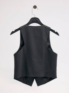 Diagonal-Klasik Gri Yelek-Yelek-4-Milagron.com