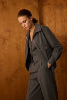 Diagonal-Klasik Gri Yelek-Yelek-6-Milagron.com