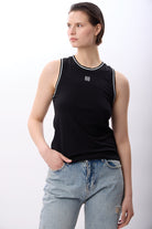 Diagonal-Kontrast Çizgili Ribanalı Atlet-T-Shirts-3-Milagron.com