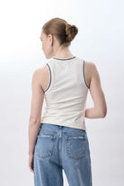 Diagonal-Kontrast Çizgili Ribanalı Atlet-T-Shirts-4-Milagron.com