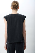 Diagonal-Metal çıtçıtlı Kısa Yelek-Yelek-3-Milagron.com