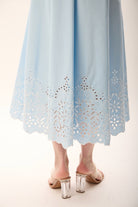 Diagonal-Nakış Detaylı Gömlek Elbise-Elbise-2-Milagron.com