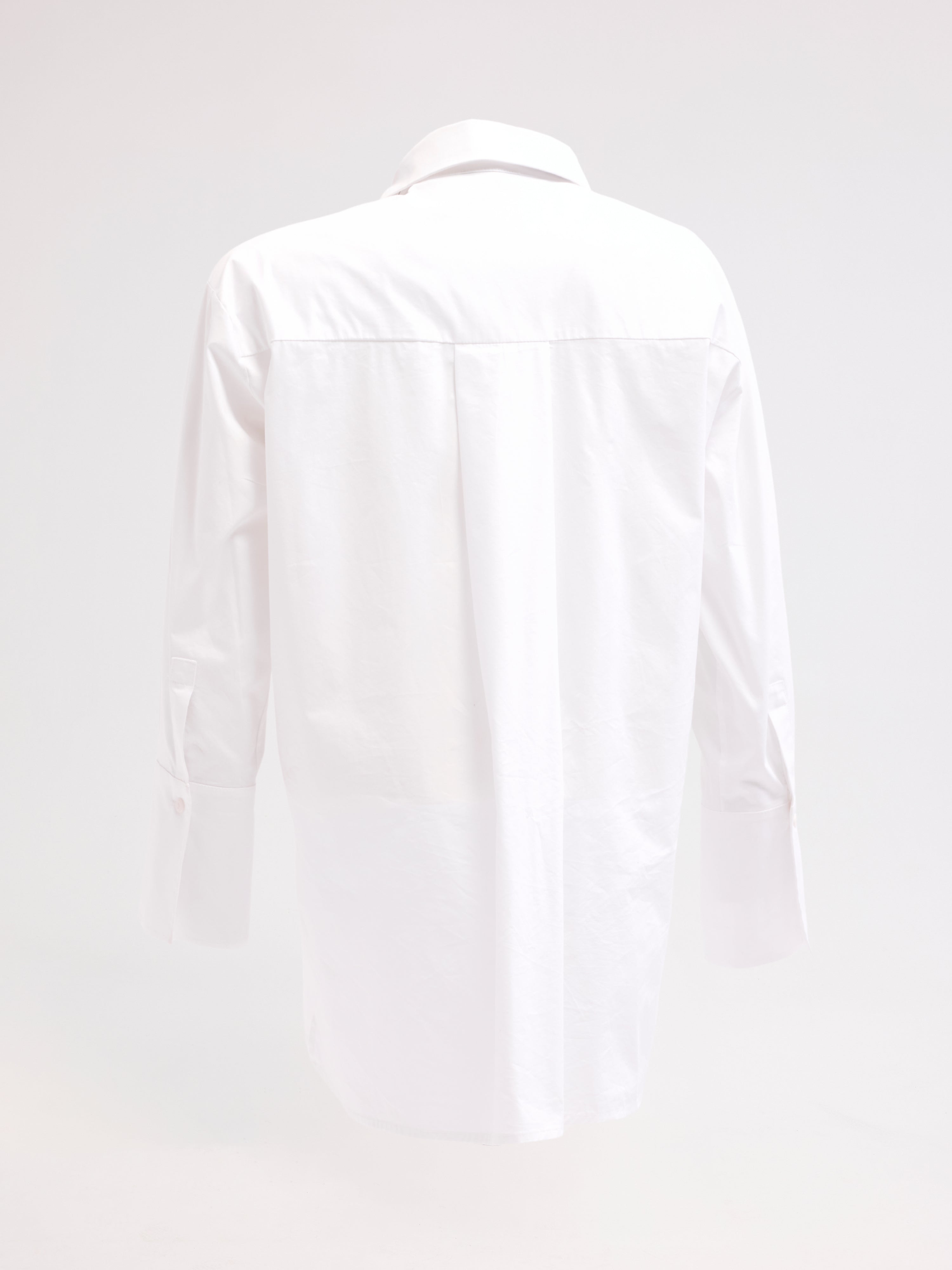 Diagonal-Nakışlı Ekru Gömlek-Gömlek-7-Milagron.com