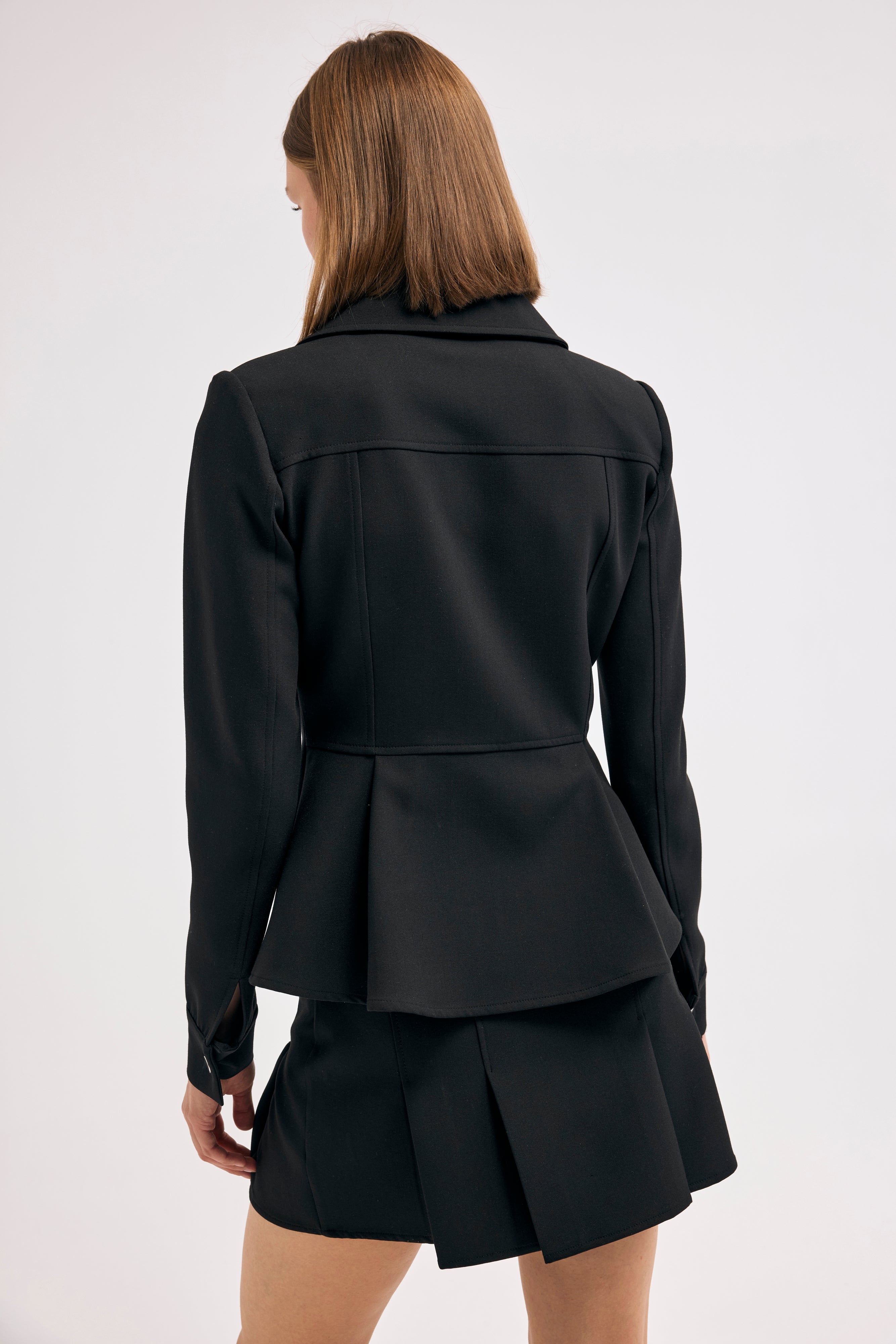 Diagonal-Fermuarlı Blazer Ceket-Ceket-7-Milagron.com