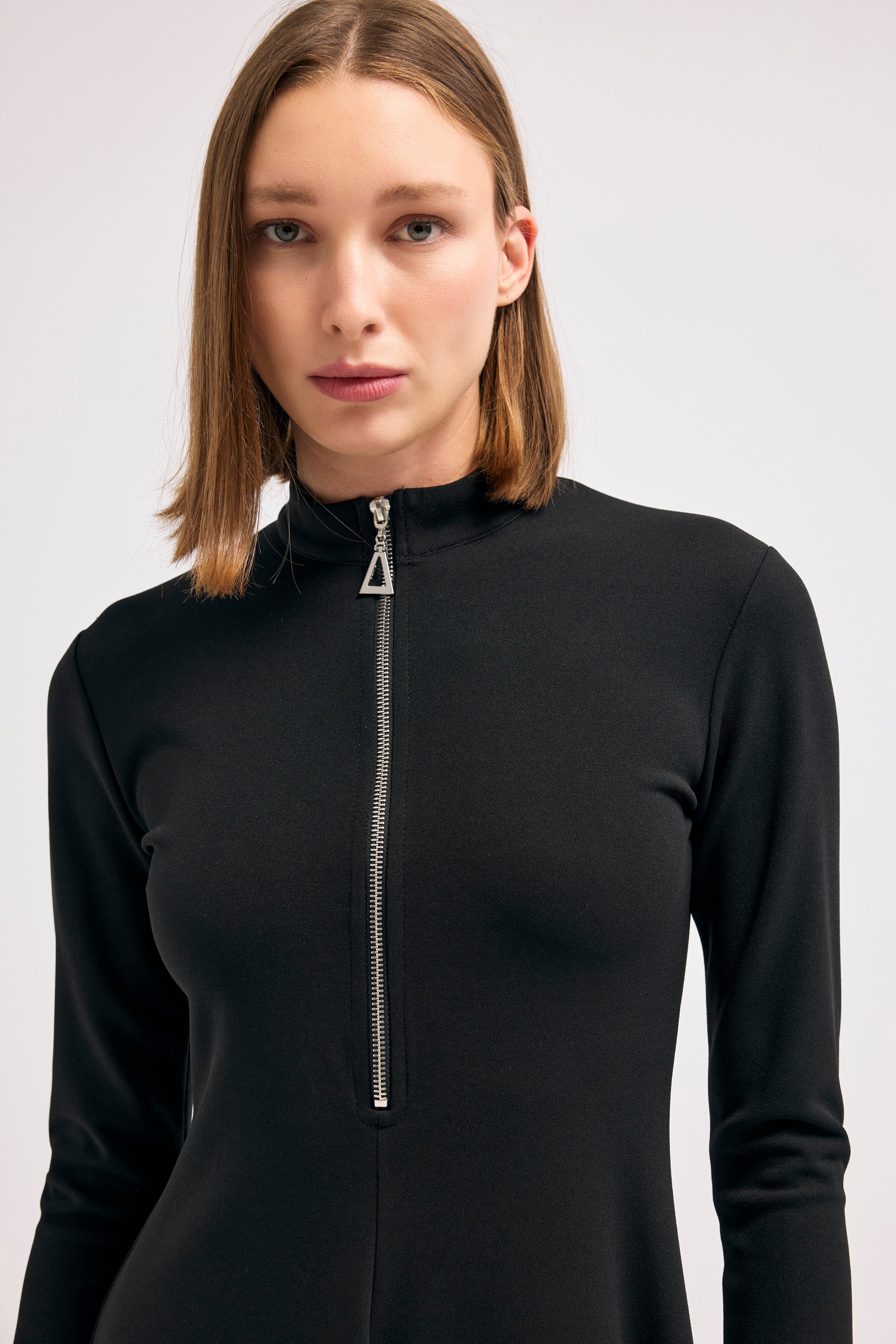 Diagonal-Siyah Elbise-Elbise-2-Milagron.com