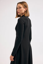 Diagonal-Siyah Elbise-Elbise-5-Milagron.com