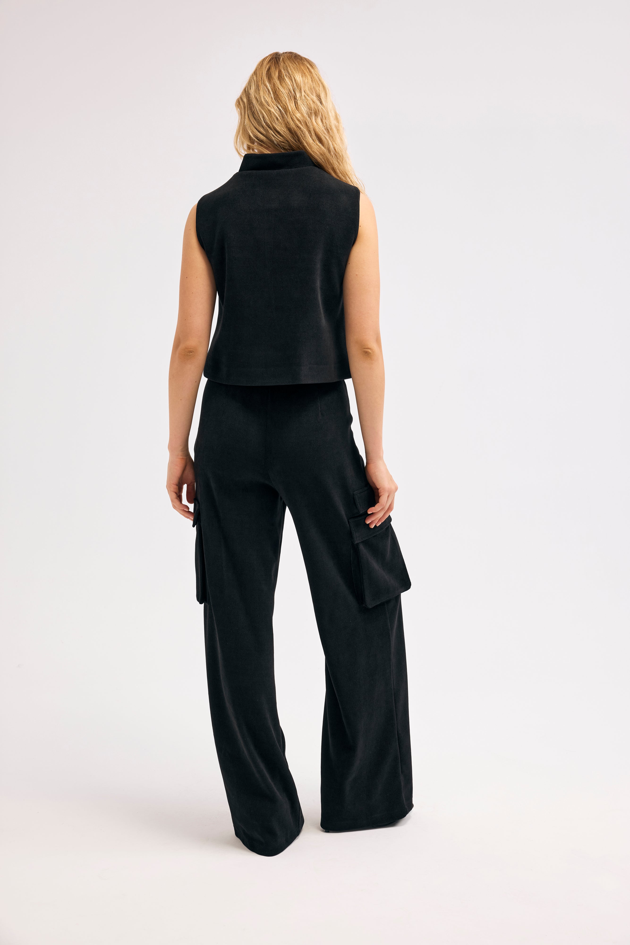 Diagonal-Yandan Cepli Kargo Pantolon-PANTOLON-4-Milagron.com