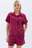 Diagonal-Tasarım Düğmeli Gömlek-Gömlek-2-Milagron.com